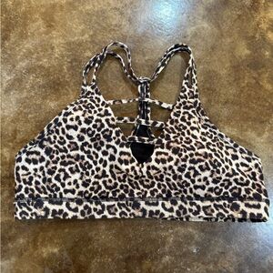 LIKE NEW ZYIA Active Leopard Print Sports Bra